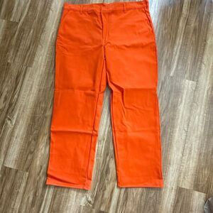 MAGID WESTEX Indura Flame Resistant Men’s Pants Orange Size 46x34 NWOT